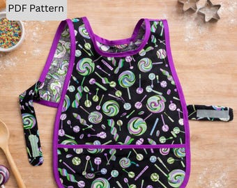 Toddler Apron Sewing Pattern: Beginner DIY Paint Smock (Digital Pattern)