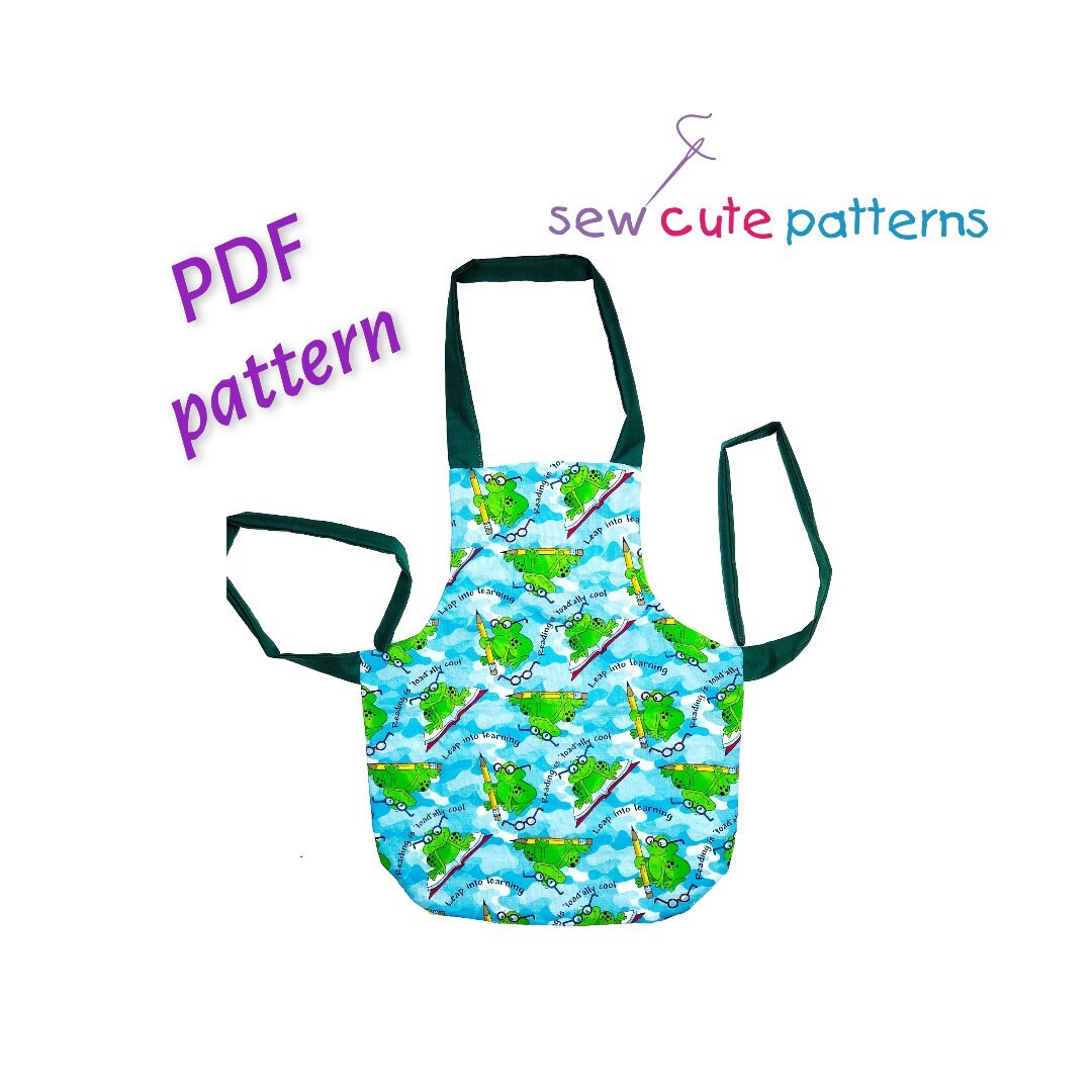 Child Apron Pattern Size X Small Apron Template Apron Etsy