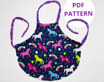 Girls Apron Pattern | Apron Sewing Pattern | Easy Apron Pattern | Childs Apron Pattern | Digital Pattern | Apron PDF