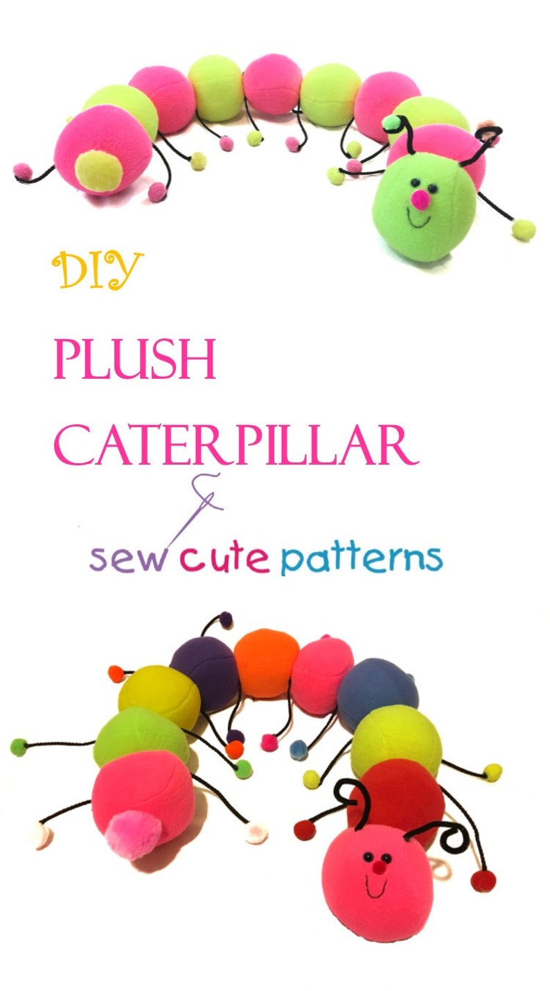 Caterpillar Stuffed Animal Pattern Sewing Pattern PDF Etsy