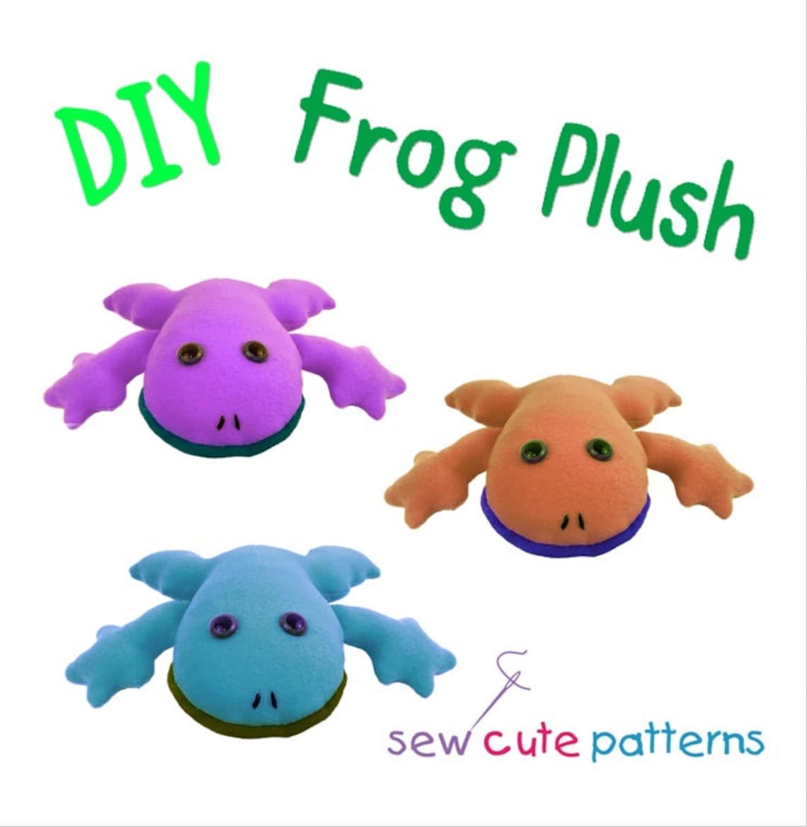 DIY Plush Frog Plush Sewing Pattern Stuffed Animal Pattern Etsy