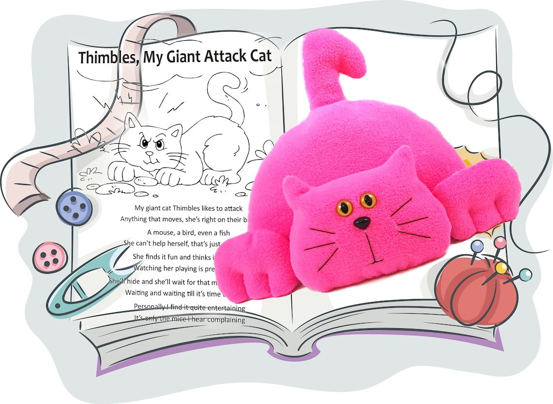 Cat Plush Pattern Cat Stuffed Toy Pattern PDF Sewing | Etsy