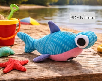 Plush Hammerhead Shark Sewing Pattern: Stuffed Animal PDF