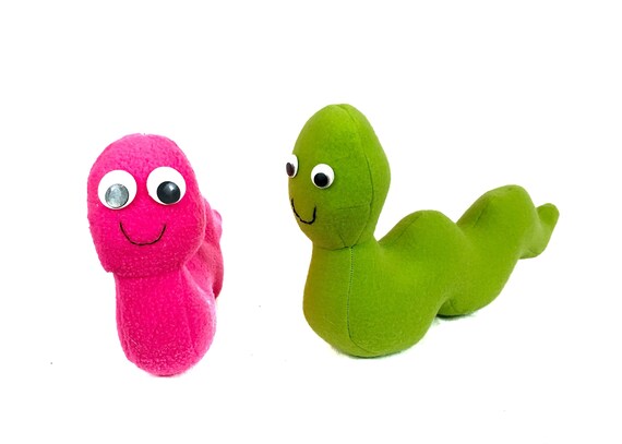 Bookworm Stuffed Animal Sewing Pattern Soft Toy Pdf Etsy