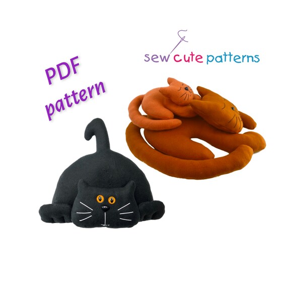 Cat Sewing Patterns Cat Plush Patterns Digital Patterns Etsy
