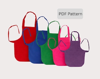 Mommy and Me Apron Sewing Pattern: 5 Sizes (PDF Download)