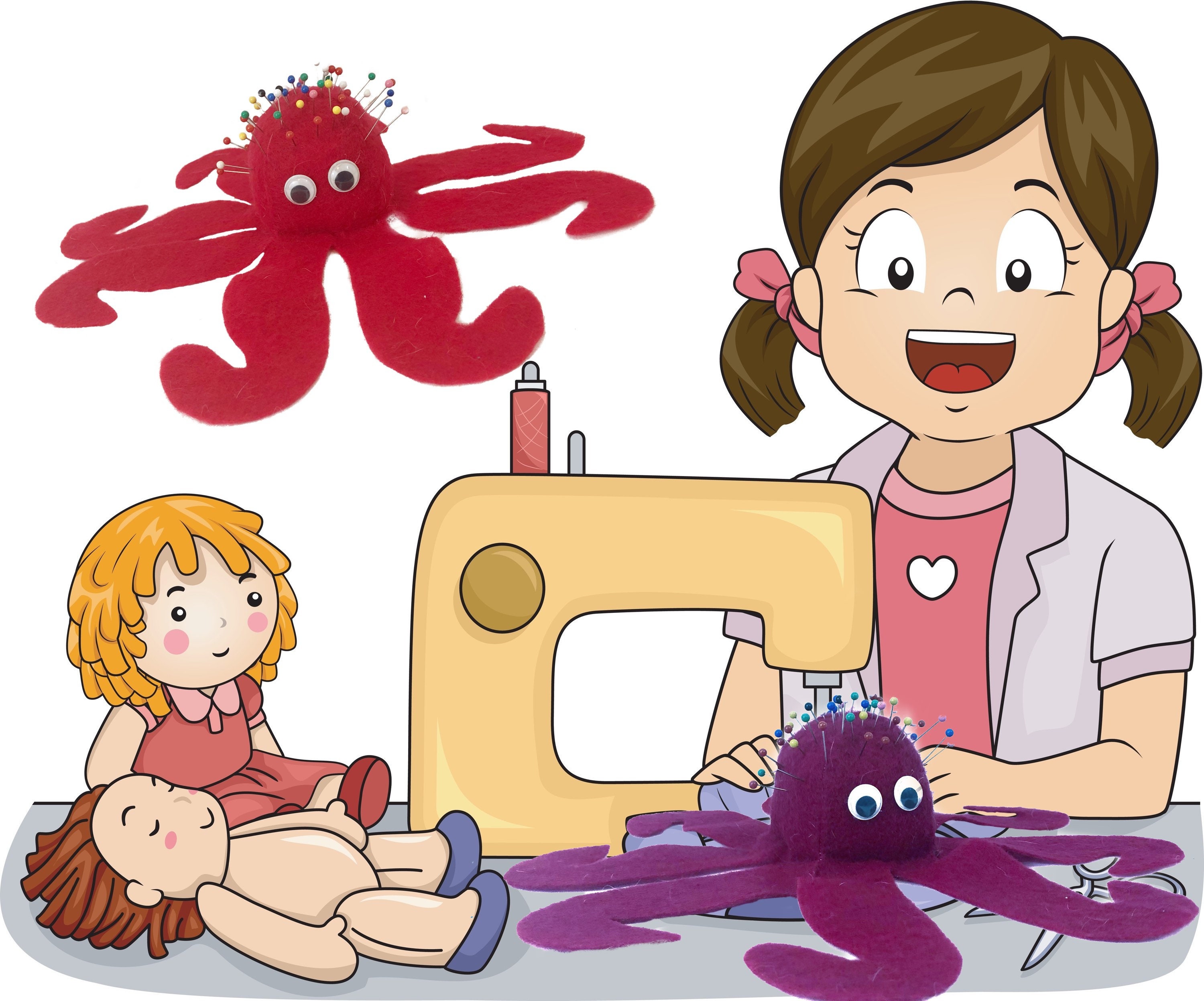 Pincushion Sewing Pattern Octopus Toy Pattern Octopus Etsy