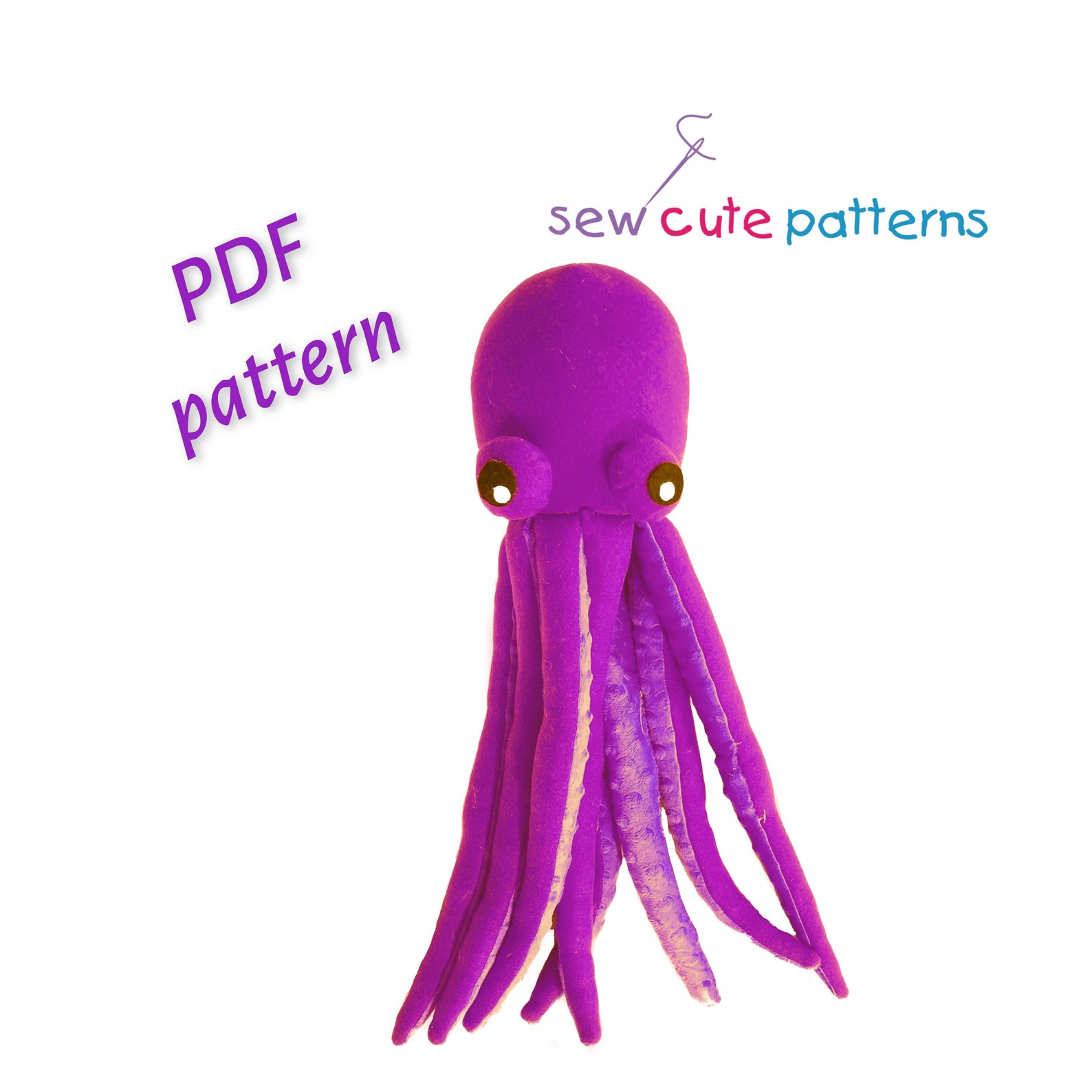 Octopus Pattern Sewing Soft Toy PDF Animal Pattern - Etsy