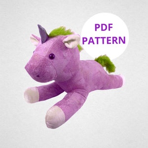 Unicorn Pattern | Plush Pattern | Sewing Pattern | Toy Pattern | Digital Pattern | Instant Download | Soft Toy PDF