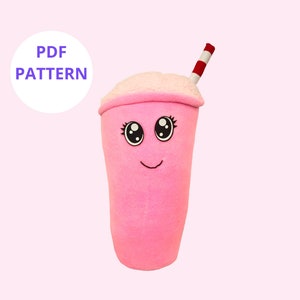 Plush Shake Sewing Pattern: 12&quot; Food Soft Toy (PDF Pattern)
