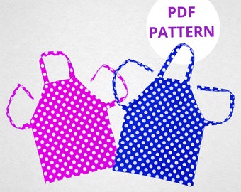 Kid&#39;s Apron Sewing Pattern: Beginner Project (Digital Pattern)