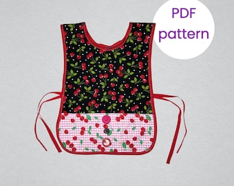 Children's Art Smock Pattern | Sewing Pattern | Childs Apron Pattern | Digital Pattern | Instant Download