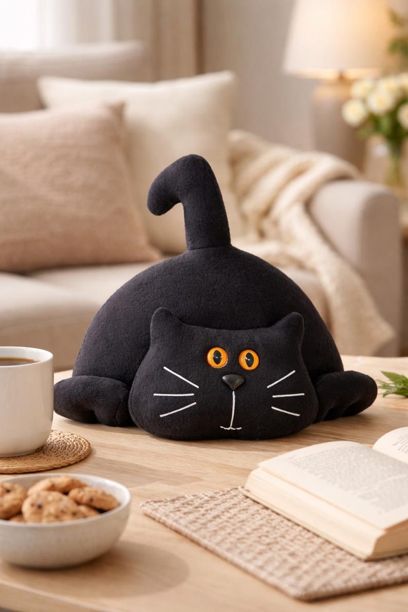 Stuffed Cat Sewing Pattern: Plush Kitty Doorstop (Digital Pattern) image 8