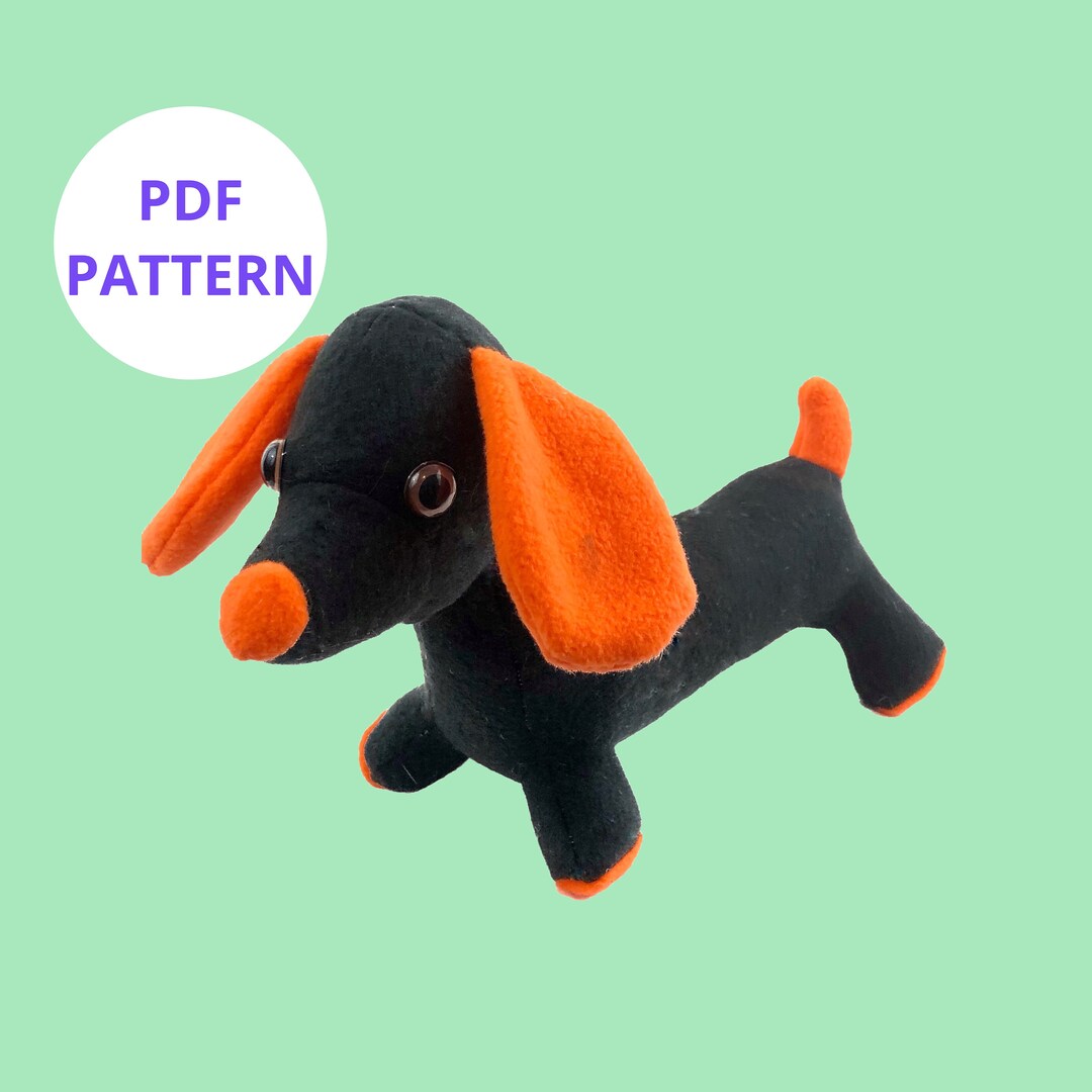 Sewing Pattern Dog Plush Sewing Pattern Dog Stuffed Animal Sewing