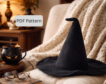 Witch Hat Sewing Pattern: DIY Halloween Costume (PDF Pattern)