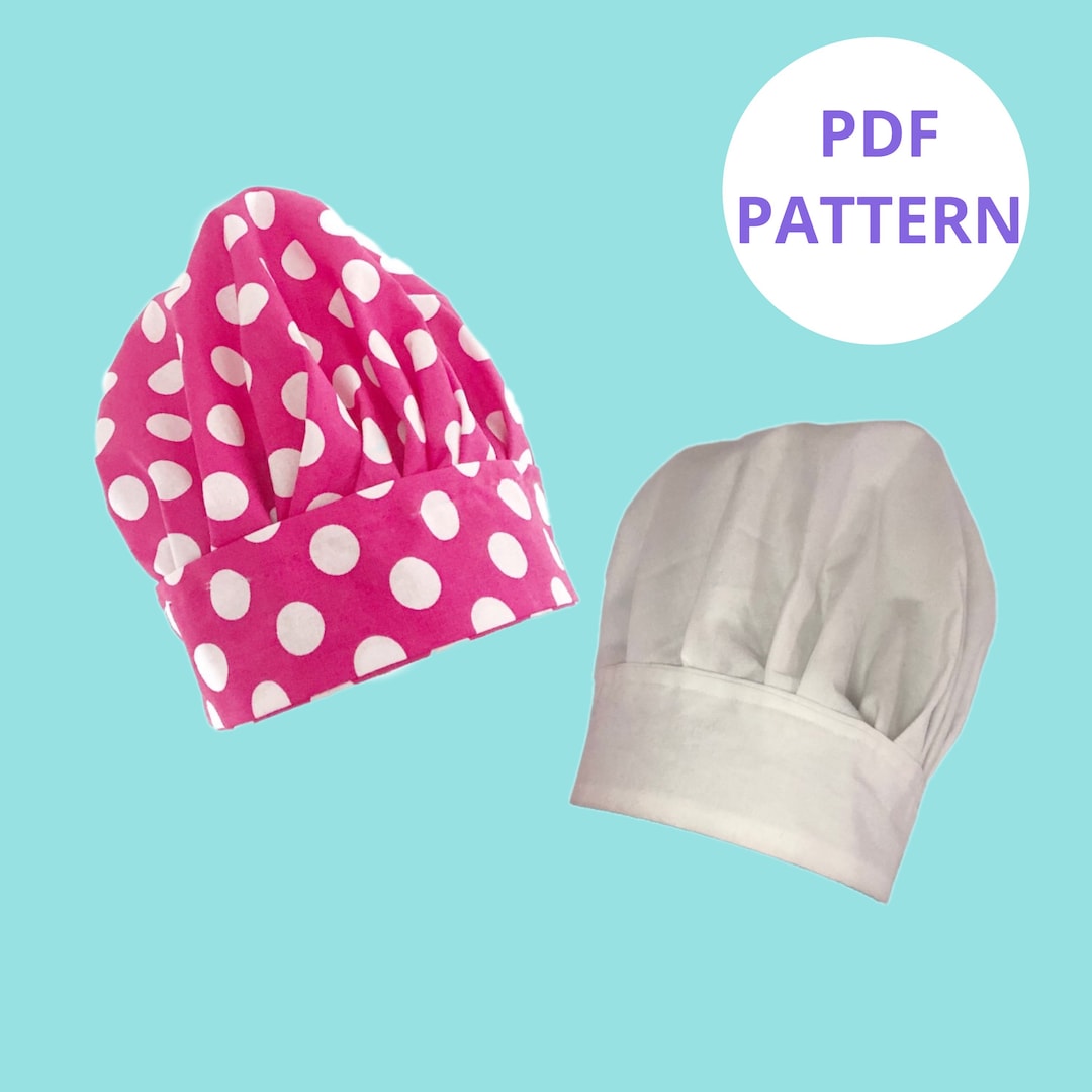 Chef Hat Pattern Sewing Pattern Digital Pattern Instant Download Etsy