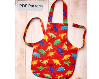 Child's Apron Sewing Pattern - Preschool | Beginner DIY (PDF Pattern)