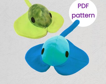 Manta Ray Soft Toy Pattern | Sewing Pattern | Stuffed Animal Pattern | Soft Toy PDF