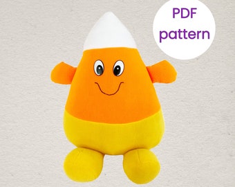 Plush Candy Corn Pattern | Sewing Pattern | Halloween Pattern | Plush Pattern | Digital Pattern | Instant Download