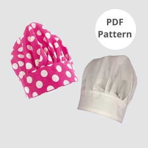Chef Hat Pattern | Sewing Pattern | Digital Pattern | Instant Download