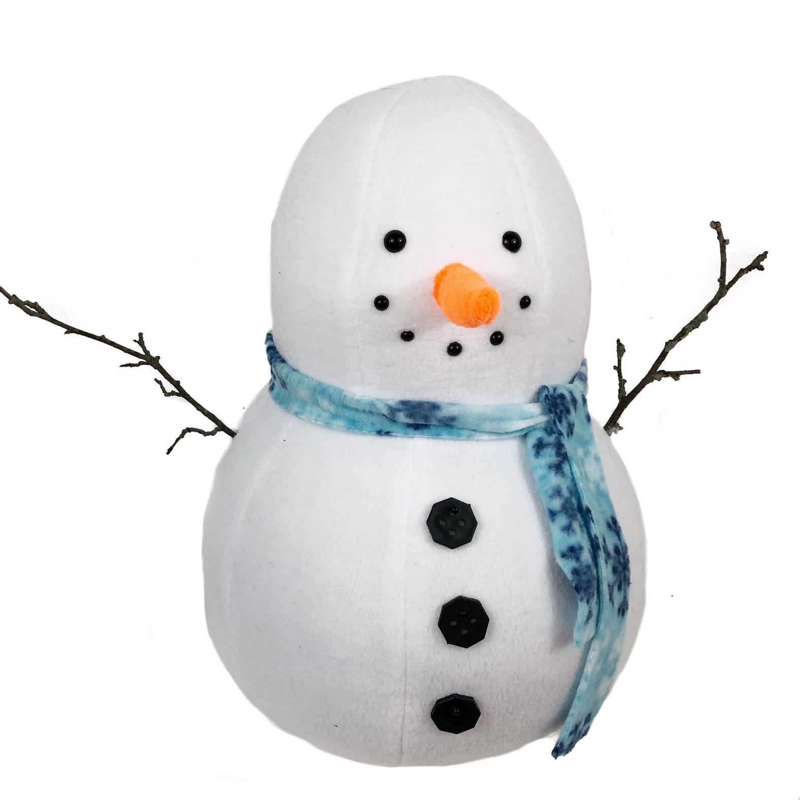 Stuffed Snowman Pattern Sewing Pattern DIY Snowman Etsy
