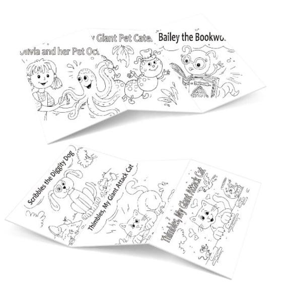 Coloring Storybooks for kids Coloring Book for Kids Books | Etsy