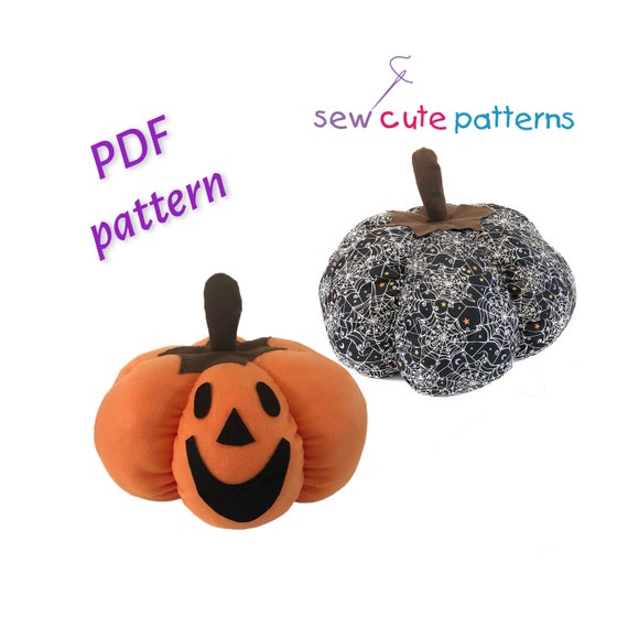 Plush Pumpkin Pattern Printable Halloween Pattern Sewing - Etsy