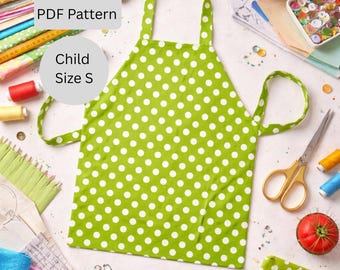 Children's Apron Sewing Pattern: Size Small (PDF Pattern)