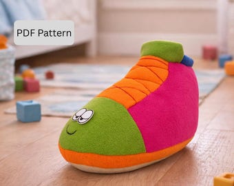 Oversized Shoe Plush Sewing Pattern: Beginner-Friendly DIY Toy (PDF Pattern)