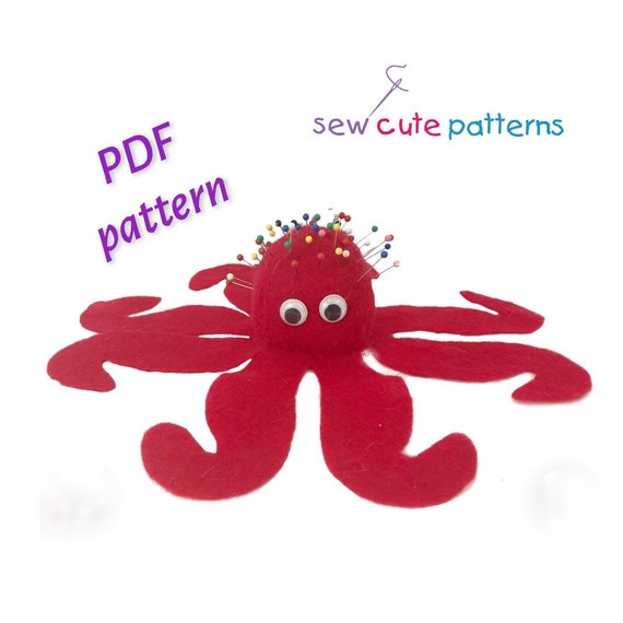 Pincushion Sewing Pattern Octopus Toy Pattern Octopus Etsy