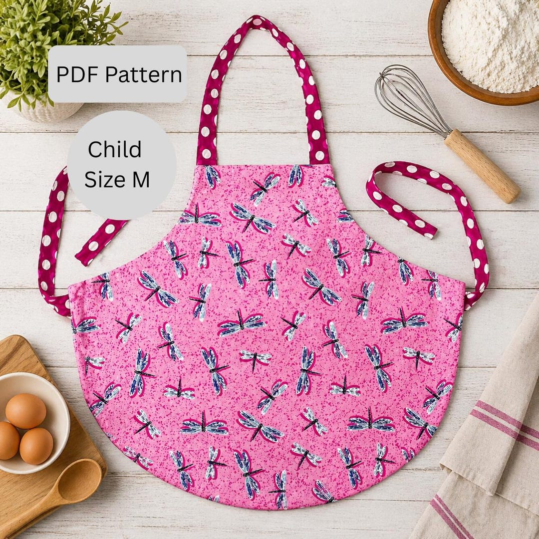 puffin kid's apron pdf sewing pattern (4 sizes) - etsy... Children's Apron Sewing Pattern: Size M (PDF Pattern) - Etsy