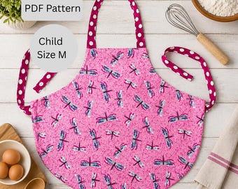 Children's Apron Sewing Pattern: Size M (PDF Pattern)