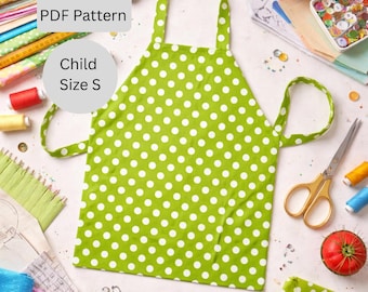 Kid's Apron Sewing Pattern: Beginner Project (Digital Pattern)