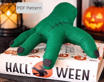 Severed Hand Sewing Pattern: Creepy Halloween Plush Prop (PDF Pattern)