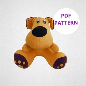 Dog Sewing Pattern | Dog Stuffed Animal Pattern | Plush Pattern | Digital Pattern | Instant Download | Soft Toy PDF