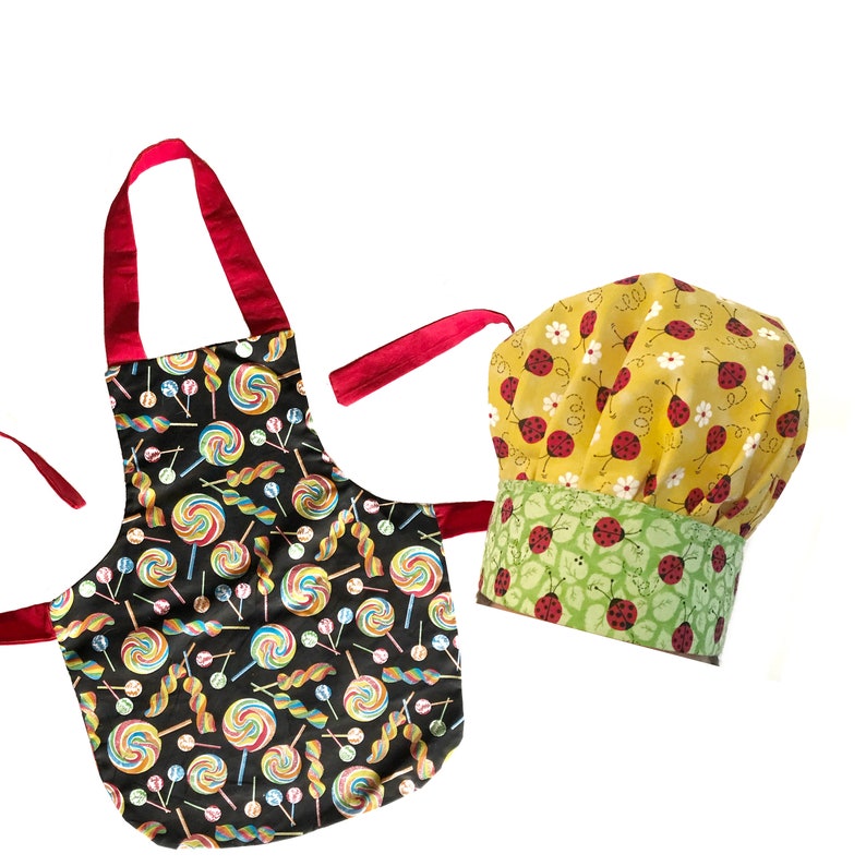 Child's Apron Pattern & Chef Hat Pattern DIY Apron Etsy