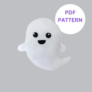 Plush Ghost Sewing Pattern: Beginner Halloween Decor (PDF Pattern)