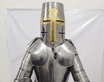 Wearable Knight Armor Suit: Medieval Steel Full Body Costume