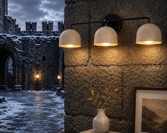 Lampada da toeletta in ottone per bagno, applique da parete moderna di metà secolo, lampada da specchio, lampada da parete di lusso