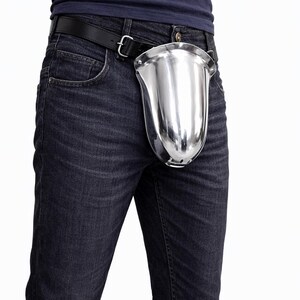Medieval Steel Codpiece Armor | Handcrafted Knight Groin Guard | Renaissance Armor Accessory | Reenactment & Cosplay Gear image 4