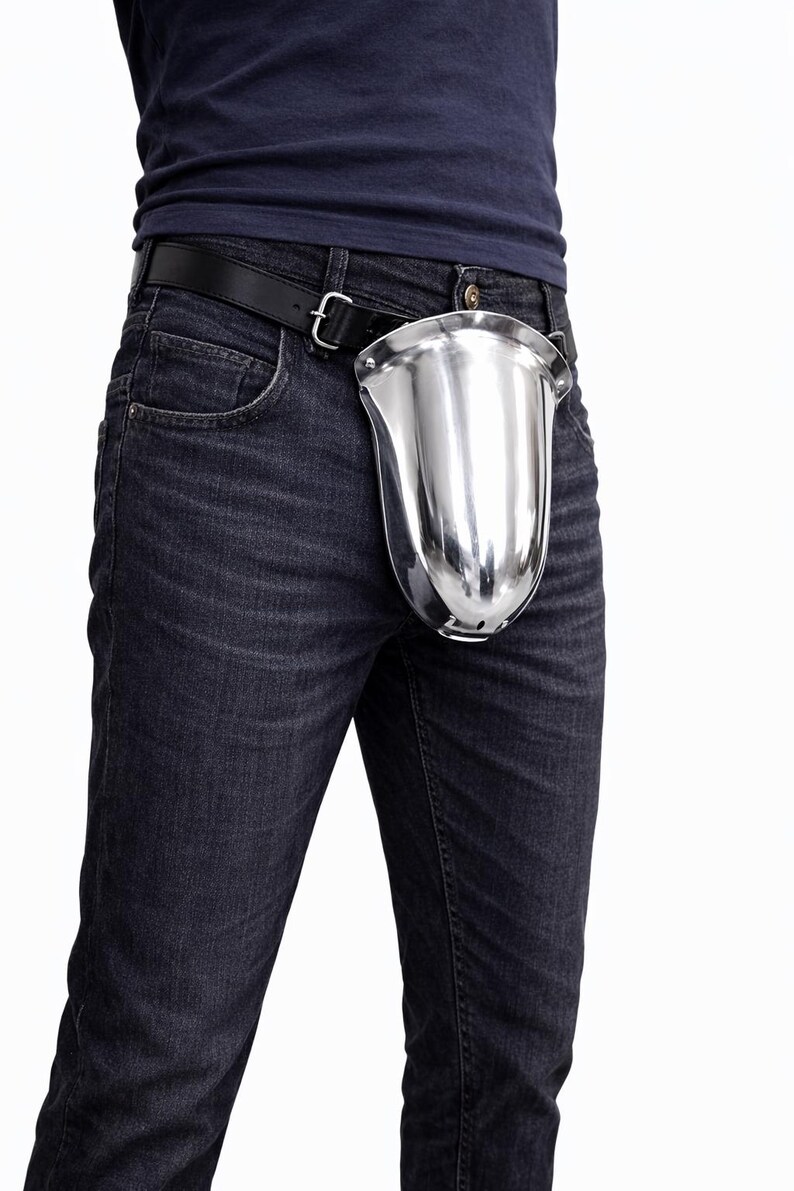 Medieval Steel Codpiece Armor | Handcrafted Knight Groin Guard | Renaissance Armor Accessory | Reenactment & Cosplay Gear image 4