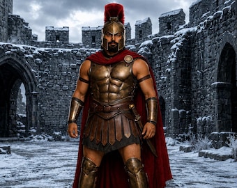 Spartan Leonidas Full Body Armor Set - 300 Spartan Warrior Costume Set – Fully Wearable Cosplay Armor