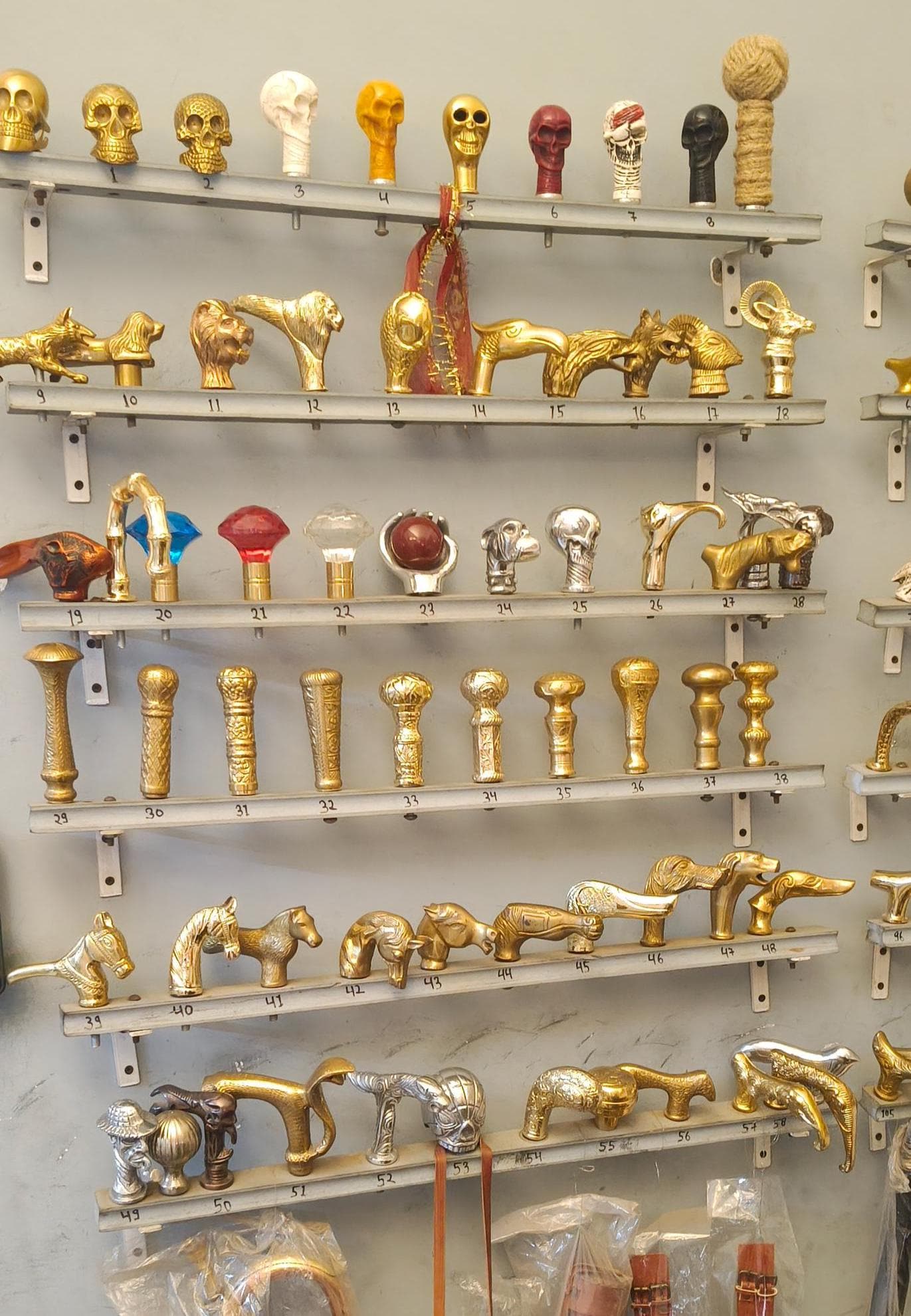Handcrafted Brass Walking Cane Handles Animal & Vintage Design Cane Tops Custom Wooden Stick Handle