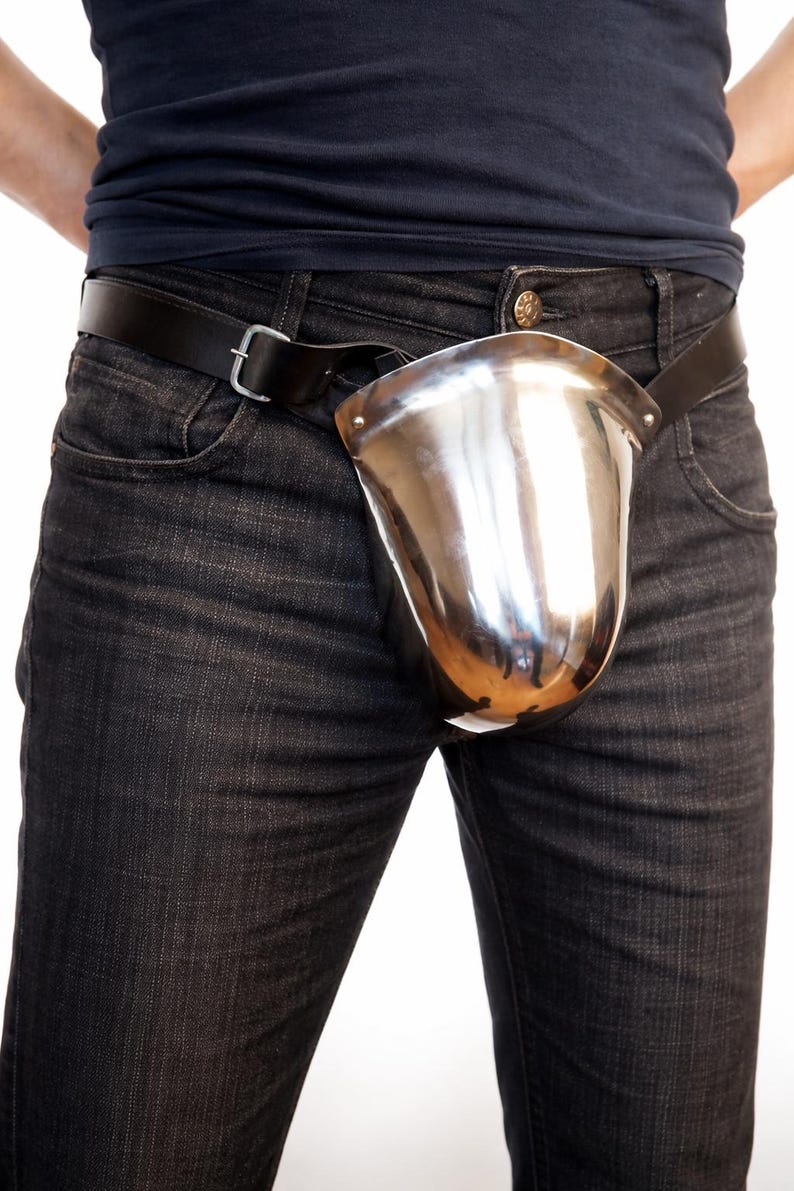 Metal Codpiece Medieval Steel Codpiece Armor | Polished Metal Groin Protector With ...