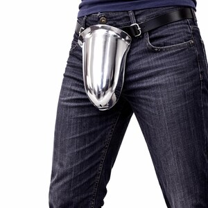 Medieval Steel Codpiece Armor | Handcrafted Knight Groin Guard | Renaissance Armor Accessory | Reenactment & Cosplay Gear image 3