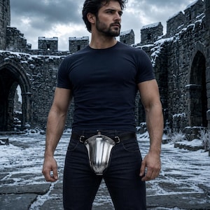 Medieval Steel Codpiece Armor | Handcrafted Knight Groin Guard | Renaissance Armor Accessory | Reenactment & Cosplay Gear