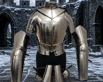 Handmade Women's Steel Full Armor Suit: Medieval Knight Cosplay