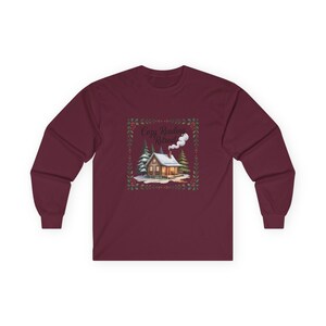 Christmas Reading Long Sleeve Shirt Cozy Retreat