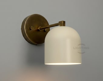 Modern Dome Wall Sconce Light - Contemporary Hallway Vanity Lighting