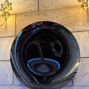 Contemporary Concave Mirror, Inspired by Space Age decor, Green Mirror, Contemporary Mirror, Hand crafted, Mirror Wall Decor, Curve Mirror
